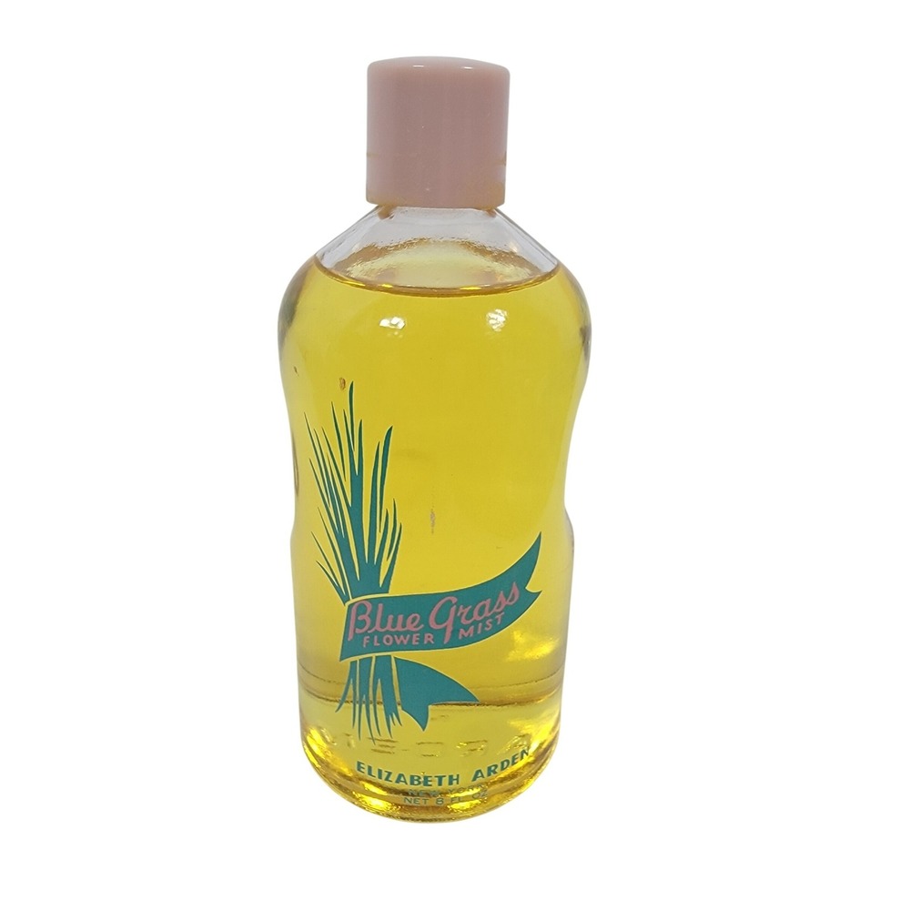 Vintage Elizabeth Arden Blue Grass Flower Mist 8 oz Fragrance Splash Bottle‎